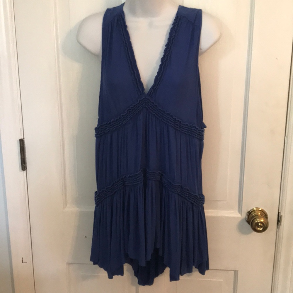 Free People Ruffle shirt